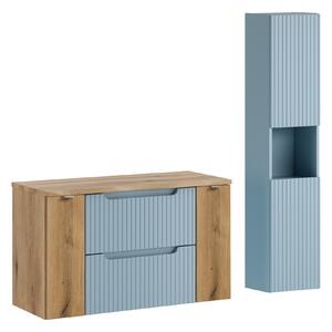 Comad Set koupelnového nábytku Nova Denim 100 denim/dub coast evoke (5 kusů nábytku)