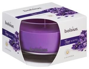 Svíčka Bolsius Jar True Scents 63/90 mm, vonná, levandule