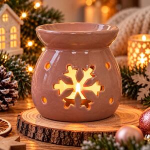 Aroma lampa růžová s vločkou 10 cm 9000347