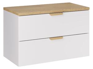 Comad Koupelnová skříňka pod deskové umyvadlo Aster White 80 bílá mat/dub cremona