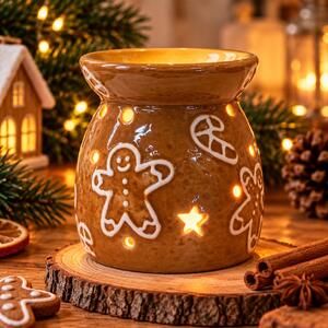 Vánoční keramická aroma lampa Perníčky 11 cm 9000326