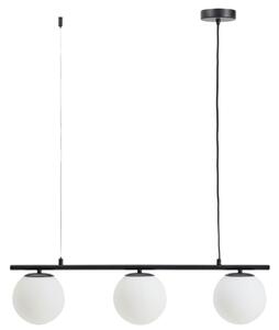 Kave Home Černé kovové závěsné světlo Brisia 73 cm