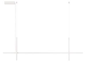 Nova Luce Bílé kovové závěsné LED světlo Looma 152 cm