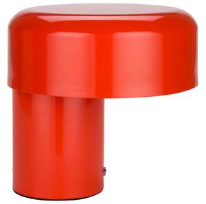 FEST Amsterdam Červená kovová nabíjecí stolní LED lampa Scoop