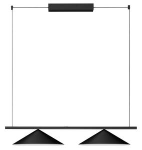 Nova Luce Černé kovové závěsné LED světlo Lui 100 cm