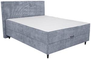 POSTEL BOXSPRING, dřevo, textil, kompozitní dřevo, tmavě šedá Hom`in - Postele boxspring