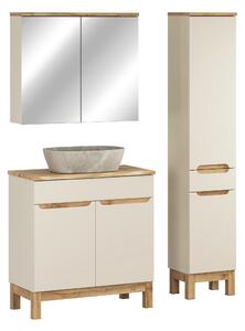 Comad Set koupelnového nábytku Bali Cashmere 80 kašmír/dub wotan (5 kusů nábytku)