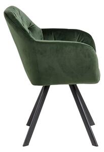 ACTONA Židle s opěrkou Lola zelená 81.5 × 57.5 × 61.5 cm