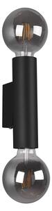 Trio Leuchten R20182032 VANNES - Nástěnná bodovka v černé barvě s vypínačem 2 x E27 (Svítidlo na zeď s vypínačem na žárovky E27)