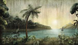 Luxusní vliesová fototapeta na zeď, Palmy, moře, Z77579, Savana, Zambaiti Parati