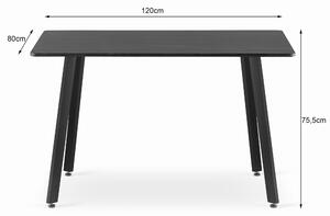 Jídelní stůl PIERO 120cm x 80cm / OŘECH Varianta: Jídelní stůl PIERO 120cm x 80cm / OŘECH