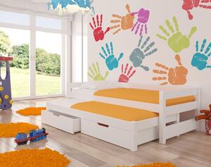 Dětská postel s přistýlkou FRAGA Barva: Bílá