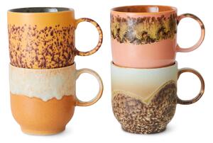 Kameninový hrnek café mug 70's Cape 4 x 250 ml, 1000 ml