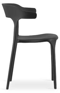 Černá plastová židle ULME
