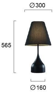 Stolní lampa MATINA 1xE27/40W/230V černá
