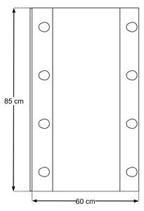 Comad Koupelnové zrcadlo s LED osvětlením Dorothy Ristretto 60 dub ristretto