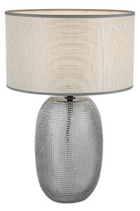 Stolní lampa JENIFER 1xE27/40W/230V šedá/kouřová