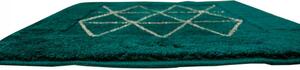 Koupelnový kobereček Jarpol Agadir 13 Lurex lahvově zelený