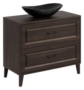 Comad Koupelnová skříňka s deskovým umyvadlem Dorothy Ristretto 100 dub ristretto