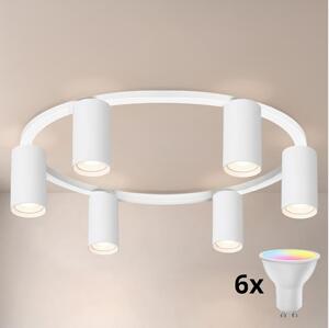Brilagi - LED RGBW Stmívatelné stropní svítidlo SELE 6xGU10/6,5W/230V bílá