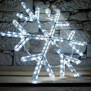 DECOLED LED světelná vločka V, na sloupy VO, pr. 60 cm, ledově bílá