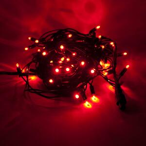 DECOLED LED světelný řetěz 5 m, červená, 50 diod, IP44