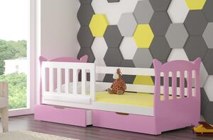 Dětská postel LENA Barva: bílá / růžová