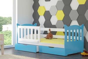 Dětská postel LENA Barva: bílá / modrá