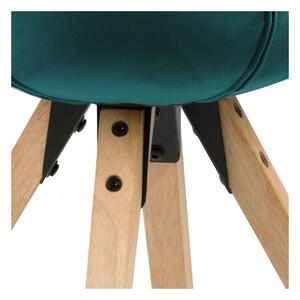 ACTONA Sada 2 ks − Židle Dima zelená 85 × 48.5 × 55 cm