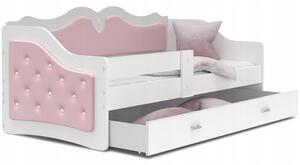 Dětská postel LILI K | Trinity 160 x 80 cm Barva: Pudrovorůžová
