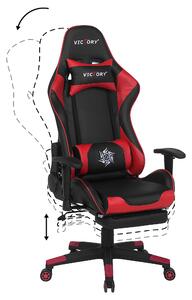 Kancelářská židle černá/červená VICTORY