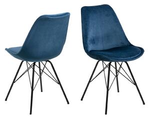 ACTONA Sada 2 ks − Židle Eris modrá 85.5 × 48.5 × 54 cm