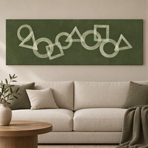 Obraz na plátně - V rytmu tvarů FeelHappy.cz Rozměr obrazu (Šířka x Výška): 60 x 20 cm