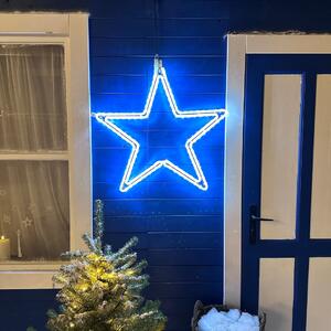DECOLED LED světelná hvězda I, závěsná, pr. 74 cm, ledově bílá