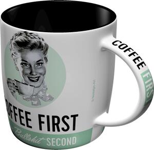 Nostalgic Art Keramický Hrnek - Coffee First, Bullshit Second