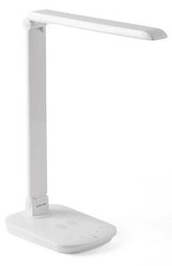 FARO ANOUK stolní lampa, bílá s bezdrátovým nabíjením mobilního telefonu
