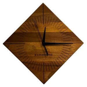 Kamohome Dřevěné nástěnné hodiny ARIES Velikost: 37x37 cm, Materiál: Dub