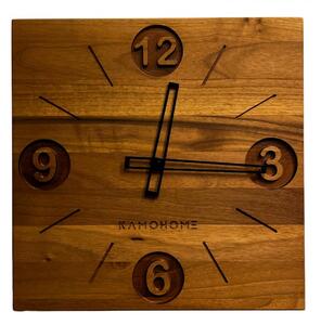 Kamohome Dřevěné nástěnné hodiny PYXIS Velikost: 28x28 cm, Materiál: Buk