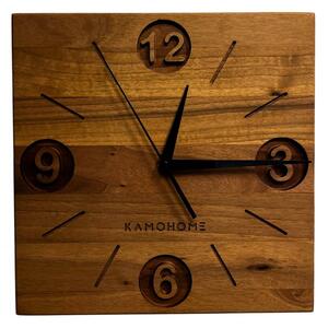 Kamohome Dřevěné nástěnné hodiny PYXIS Velikost: 28x28 cm, Materiál: Buk