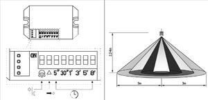 Trio Leuchten 207269142 NORMAN - Nástěnné venkovní svítidlo s čidlem pohybu, IP44, 1 x E27, výška 45cm + Dárek LED retro žárovka (Venkovní moderní svítidlo na zeď v antracitové barvě s pohybovým senzorem)