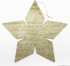 DECOLED Zlatá hvězda, 2D, 60 cm