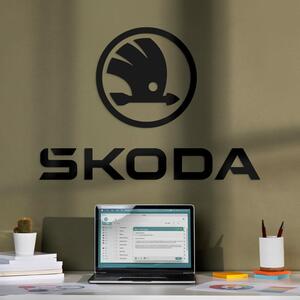 DUBLEZ | Dřevěný nápis a logo auta - Škoda