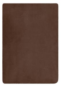 James & Nicholson Teplá přikrývka s kožíškem 130x180 cm JN955 - Vínová / natural