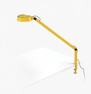 FARO INVITING stolní lampa s klipem, žlutá