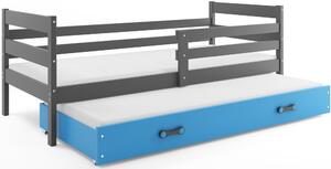 BMS Group Dětská postel s výsuvnou přistýlkou ERYK grafit Velikost postele: 190x80 cm, Barva šuplíku: Růžová