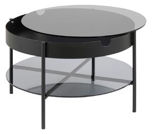 Černý Konferenční stolek Tipton 45 × 75 × 75 cm ACTONA