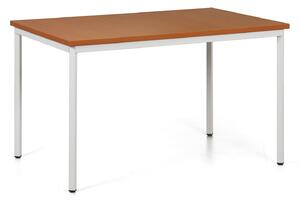 Jídelní stůl TRIVIA, šedá podnož, 1200 x 800 mm, třešeň