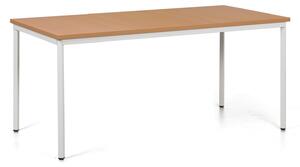 Jídelní stůl TRIVIA, šedá podnož, 1600 x 800 mm, buk