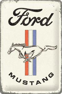 Nostalgic Art Plechová Cedule Ford Mustang Horse a Stripes
