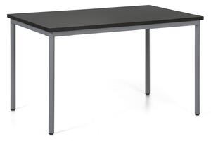 Jídelní stůl TRIVIA, tmavě šedá podnož, 1200 x 800 mm, wenge